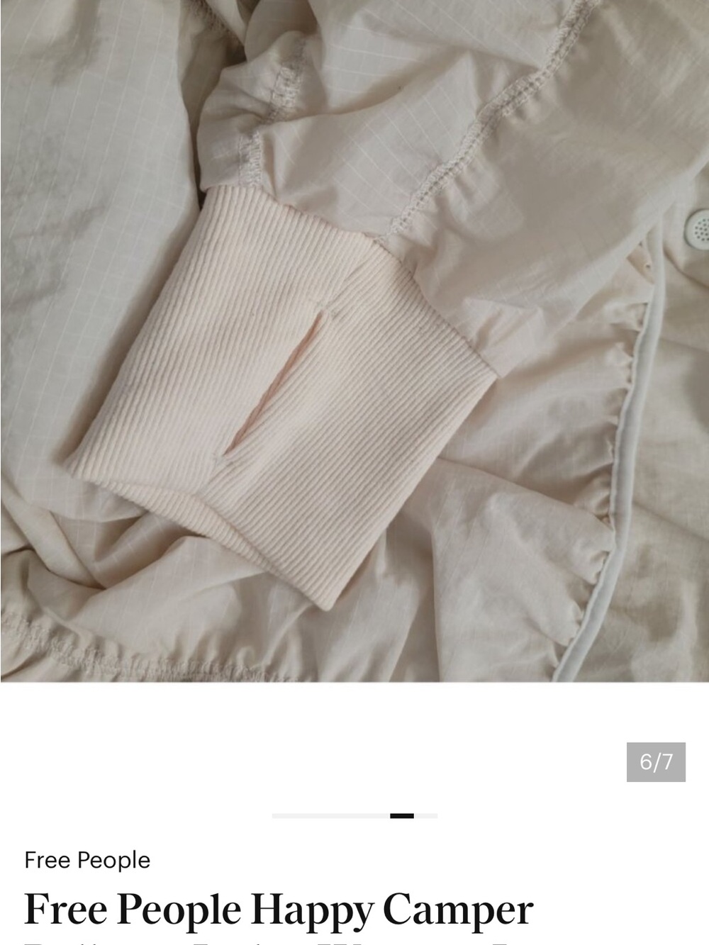 We The Free Free People Happy Camper Oversized Hooded Puffer Jacket - Picture 12 of 16